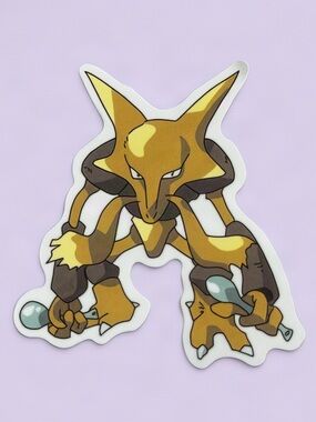Pokémon Alakazam Sticker | Psychic Type Spoon Anime Vinyl Decal
